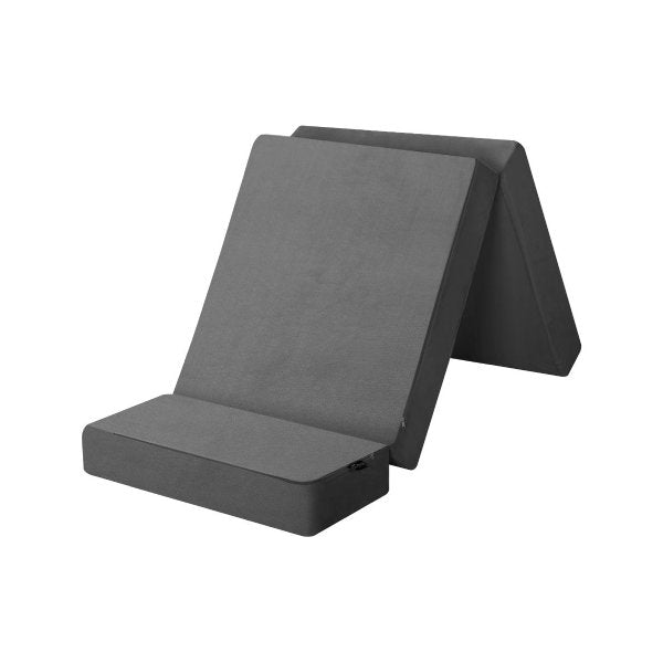 Foldable Foam Mattress Floor Bed Grey Single