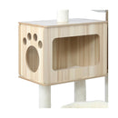 Cat Tree Scratcher Cats Condo Wood 142cm