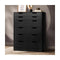 6 Chest of Drawers Air Gap Handles Black