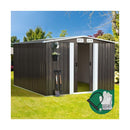 Garden Shed 2.57x2.05M Workshop Cabin Metal House