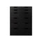 6 Chest of Drawers Air Gap Handles Black