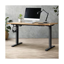 Standing Desk Adjustable Motorised 150cm Black&Oak