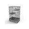 134 Cm Gray Pet 3 Level Cat House With Litter Tray And Storage Box