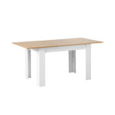 160cm Extendable Dining Table Wooden&White