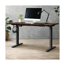 Standing Desk Adjustable Motorised 150cm Black&Oak