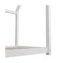 Wooden Bed Frame Single House Style White