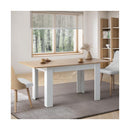 160cm Extendable Dining Table Wooden&White
