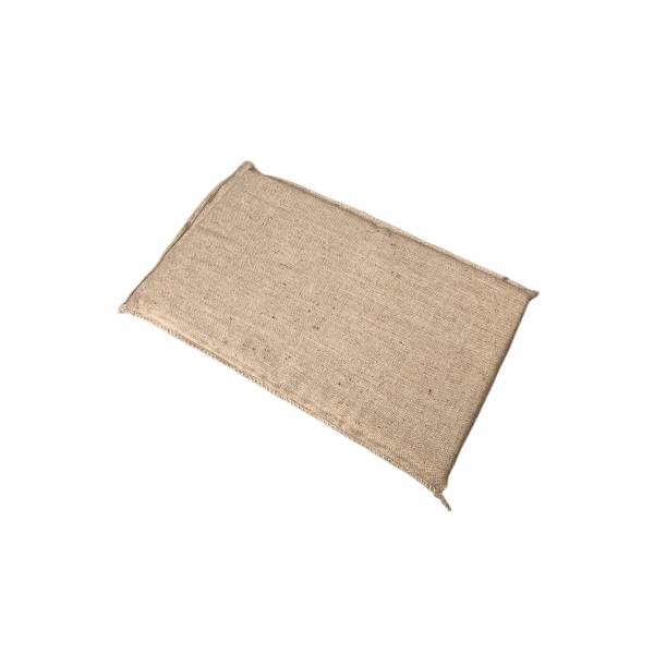 Small Hessian Pet Dog Bed Mat Pad Kennel Cushion With Foam 70X69X4Cm