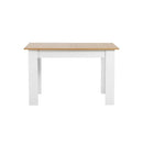 160cm Extendable Dining Table Wooden&White