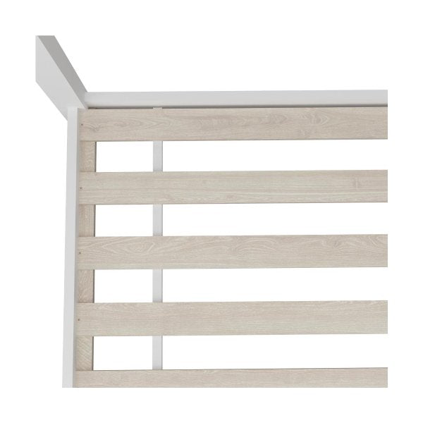 Wooden Bed Frame Single House Style White