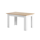 160cm Extendable Dining Table Wooden&White