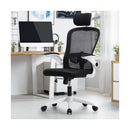 Mesh Office Chair Fabric Seat White&Black