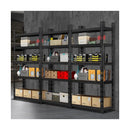 3x Warehouse Storage Rack 5-tier 1.5m Black