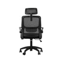 Office Chair with Mesh Headrest Backrest Black