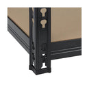 3x Warehouse Storage Rack 5-tier 1.5m Black