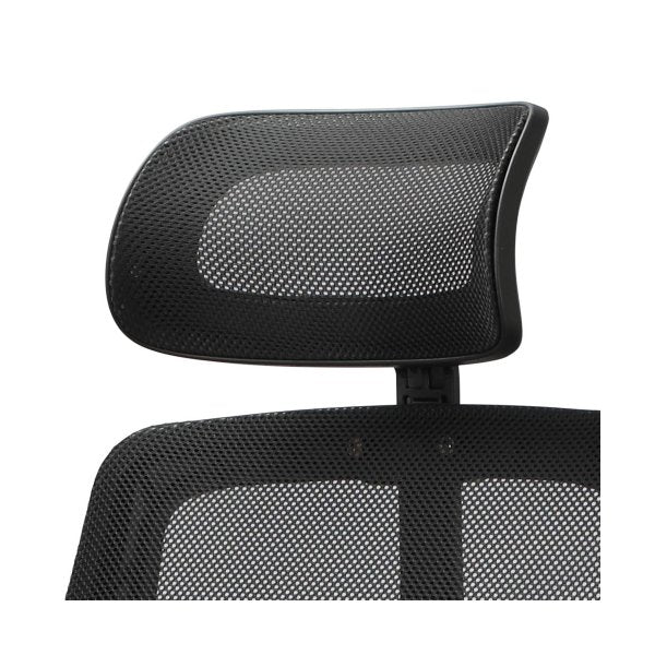 Office Chair with Mesh Headrest Backrest Black