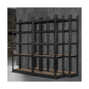 3x Warehouse Storage Rack 5-tier 1.5m Black