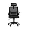 Office Chair with Mesh Headrest Backrest Black