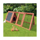 Rabbit Hutch Run Cage Wooden Outdoor Pet Hutch