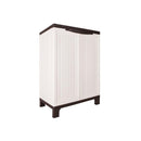 Outdoor Storage Cabinet Removable Shelf Lockable Beige