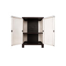 Outdoor Storage Cabinet Removable Shelf Lockable Beige