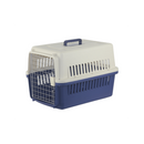 New Medium Pet Airline Carrier Cage With Bowl And Tray Dark Blue