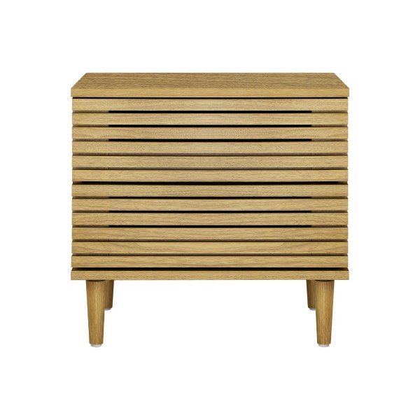 Bedside Tables 2 Drawers Unique Handle-Free