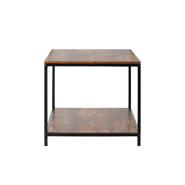 Coffee Table Storage Rack 2-Tier Black&Walnut – Simply Wholesale