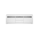 Tv Cabinet Rgb Led Gloss White 180Cm