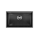 Kitchen Stainless Steel Sink Single Black 70X45CM