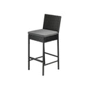 Garden Bar Stools Rattan Dinning Chairs 2X