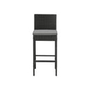 Garden Bar Stools Rattan Dinning Chairs 2X