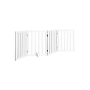 Wooden Pet Gate Dog Fence 4 Panels