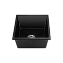 Kitchen Sink Granite Basin Single Bowl 45cmx45cm Black