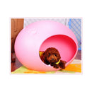 Medium Cave Cat Kitten Box Igloo Cat Bed House Dog Puppy House Pink
