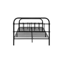 Metal Bed Frame King Single Railing-style Black