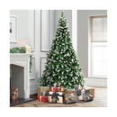 Christmas Tree 2.4M 8FT Snowy Decor Green 1480 Tips