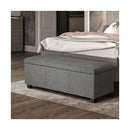 Storage Ottoman Linen Fabric Large