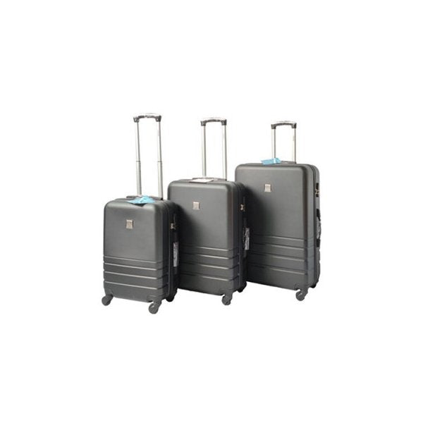 Luggage Suitcase Set 3 Code Lock Travel Bag Trolley Black 50 60 70