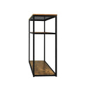 Hall Console Table 3 Tiers Shelves Metal&Wooden