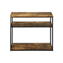 Hall Console Table 3 Tiers Shelves Metal&Wooden
