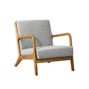 Armchair Wood Couches Light Grey