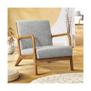 Armchair Wood Couches Light Grey