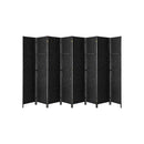 8 Panel Room Divider Privacy Screen Black