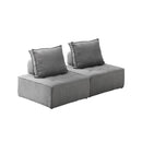 Modular Armless Sofa Linen Grey