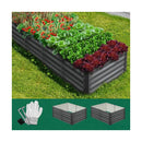 Garden Raised Bed x2 Galvanised Steel 120x80x45CM