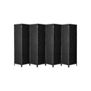 8 Panel Room Divider Privacy Screen Black
