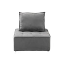 Modular Armless Sofa Linen Grey