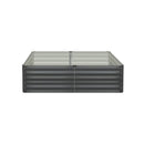 Garden Raised Bed x2 Galvanised Steel 120x80x45CM