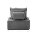Modular Armless Sofa Linen Grey